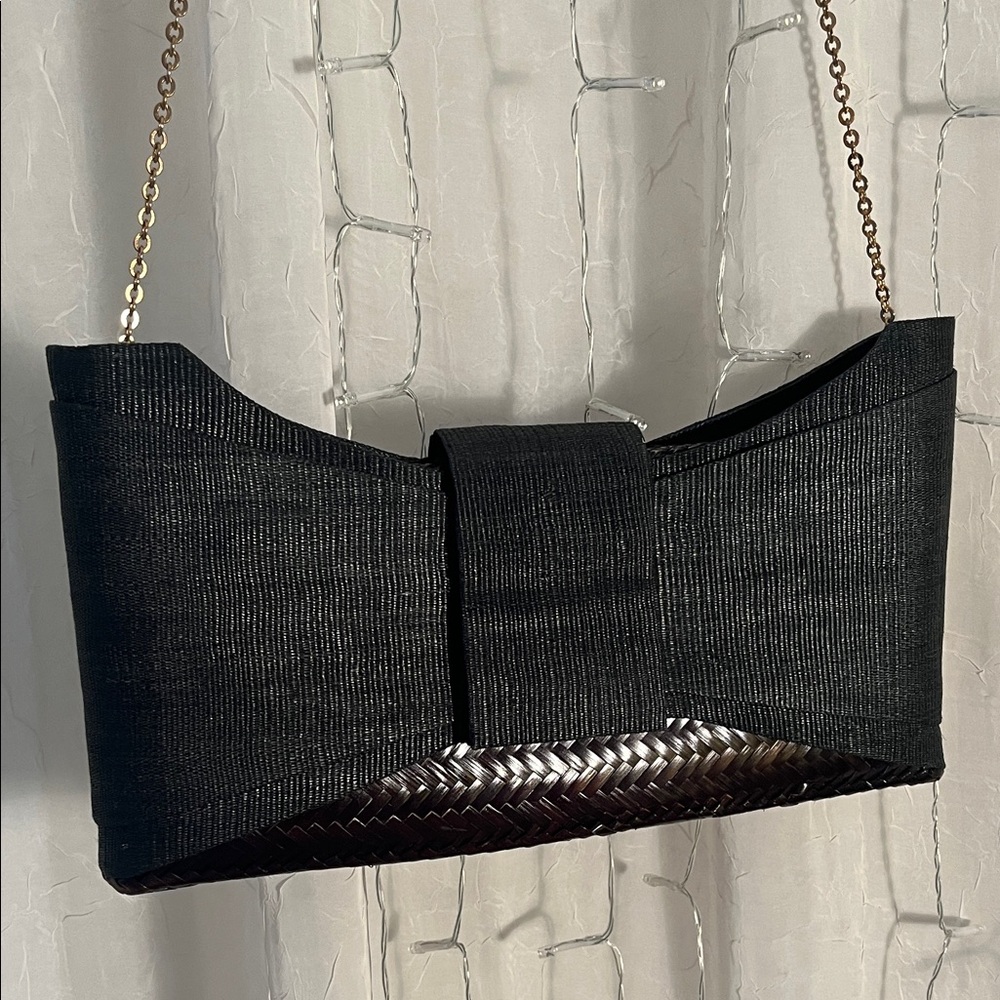 Hoss Intropia Madrid Elegant Black Clutch Bag